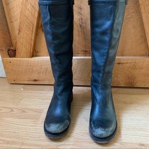 Free People Distressed Riding Boots